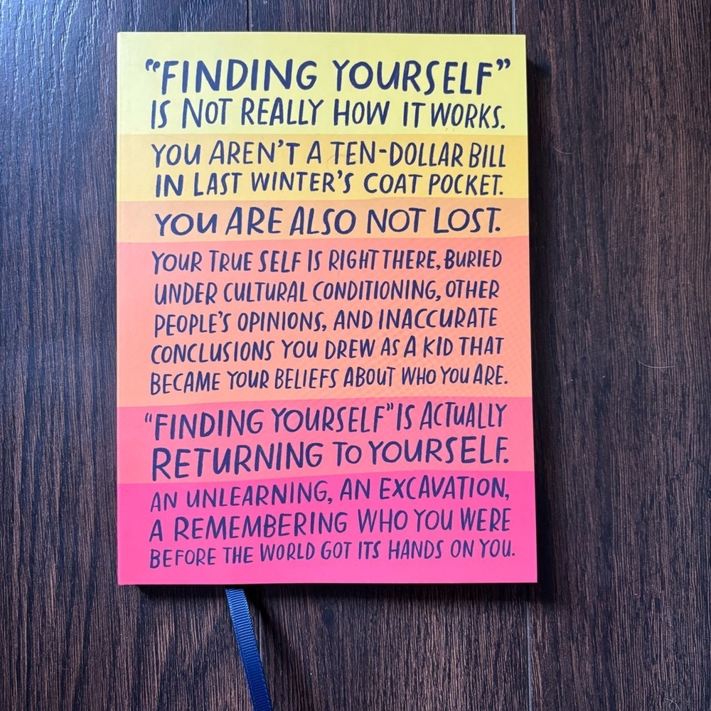 Finding Yourself lined journal by Em & Friends with placeholder new